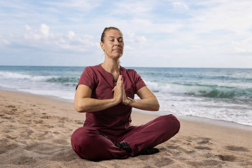 Afscheidsyoga Myrthe 1 myrthe strand 1