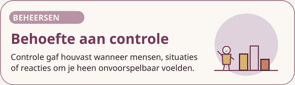 Behoefte aan controle – alles onder controle houden